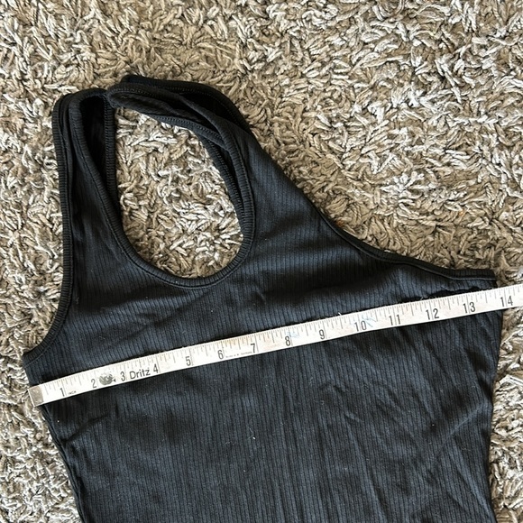 NWOT Princess Polly Tiller Ribbed Black Mini Dress Size 4 - Picture 8 of 11